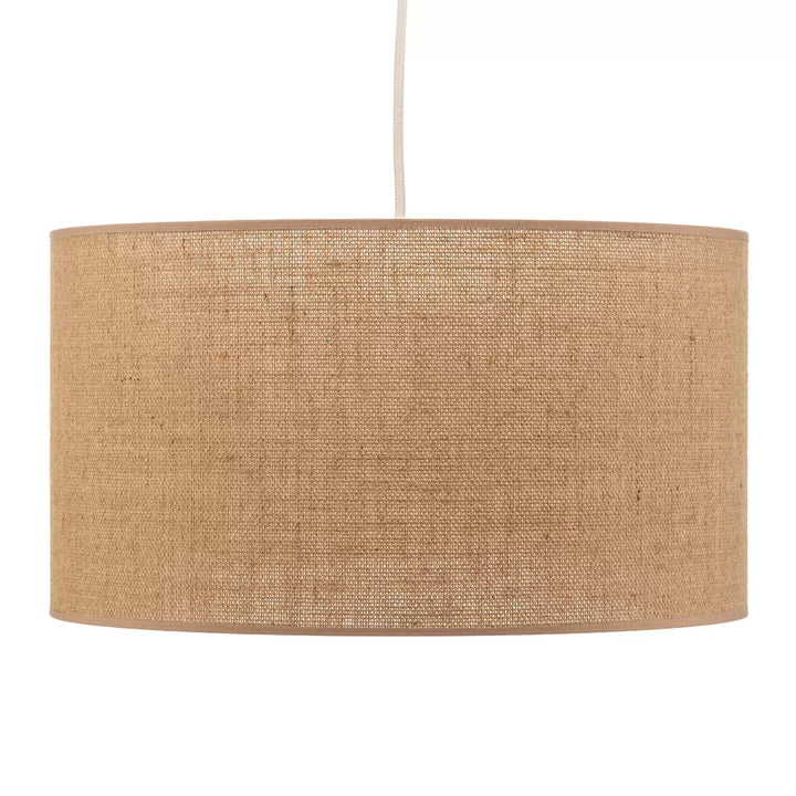 Jute Hanging Light for Living Room | Natural Pendant Lamp - Varek