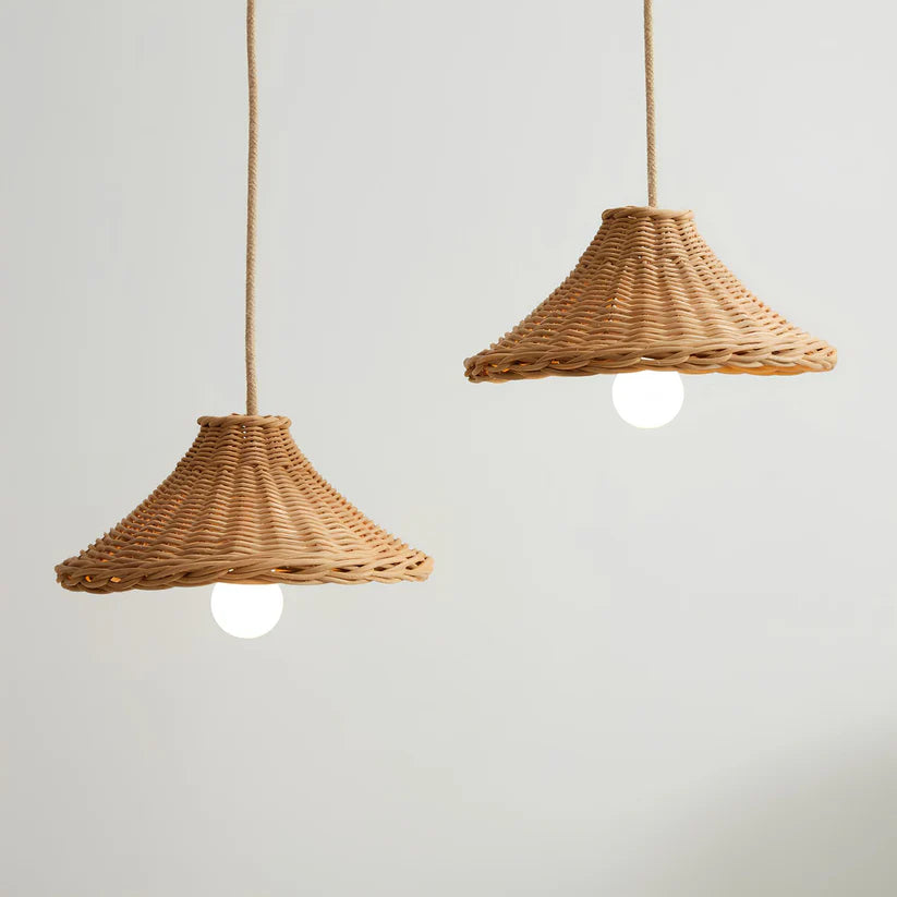 Bamboo Hanging Light for Living Room | Rattan Pendant Lamp - Tate