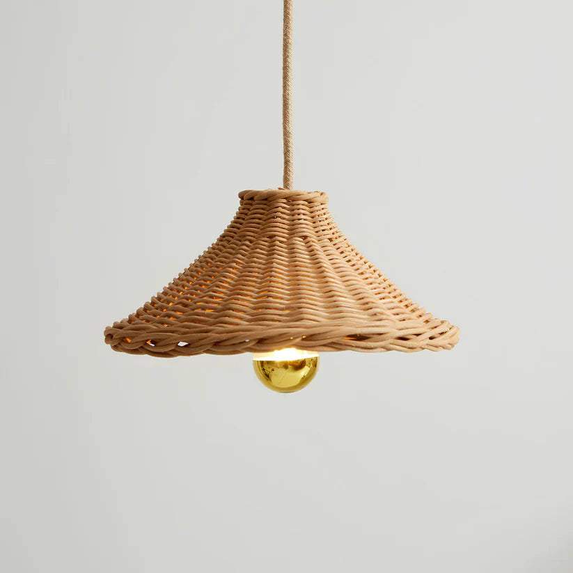 Bamboo Hanging Light for Living Room | Rattan Pendant Lamp - Tate