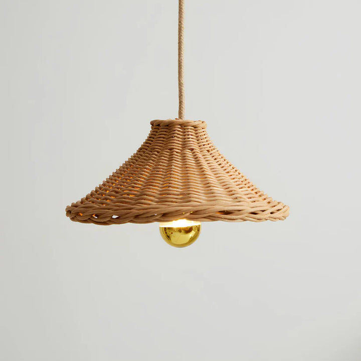 Bamboo Hanging Light for Living Room | Rattan Pendant Lamp - Tate