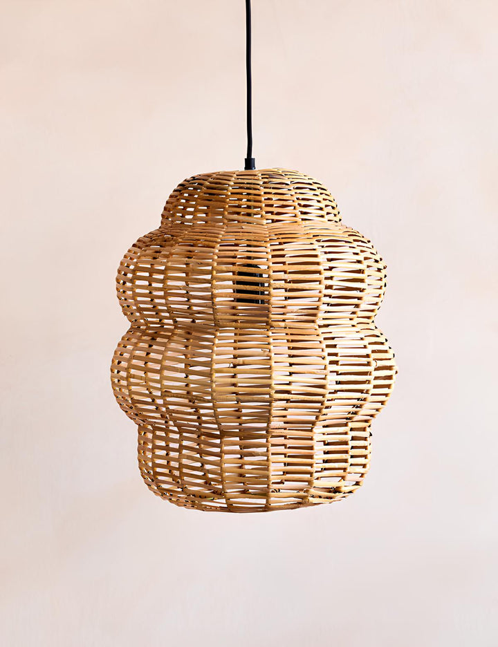 Bamboo Hanging Light for Living Room | Rattan Pendant Lamp - Uri