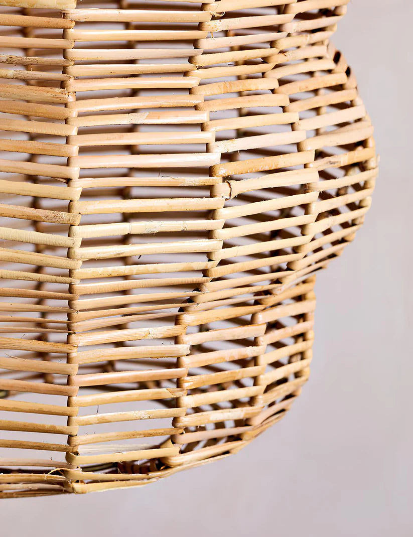 Bamboo Hanging Light for Living Room | Rattan Pendant Lamp - Uri