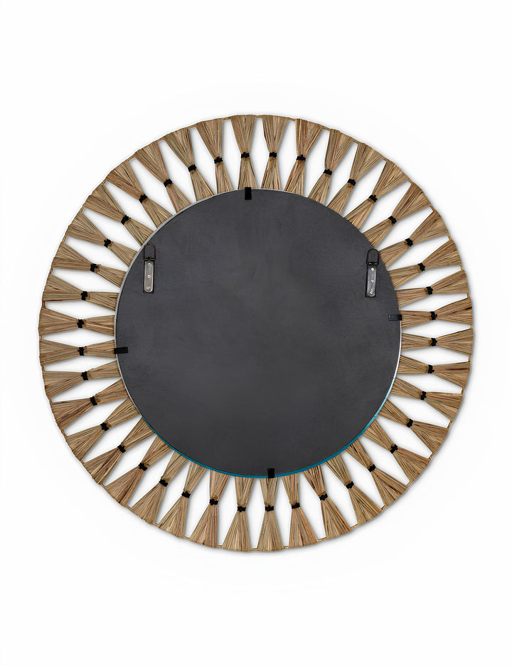 Rattan Wall Mirror for Bathroom - Adah