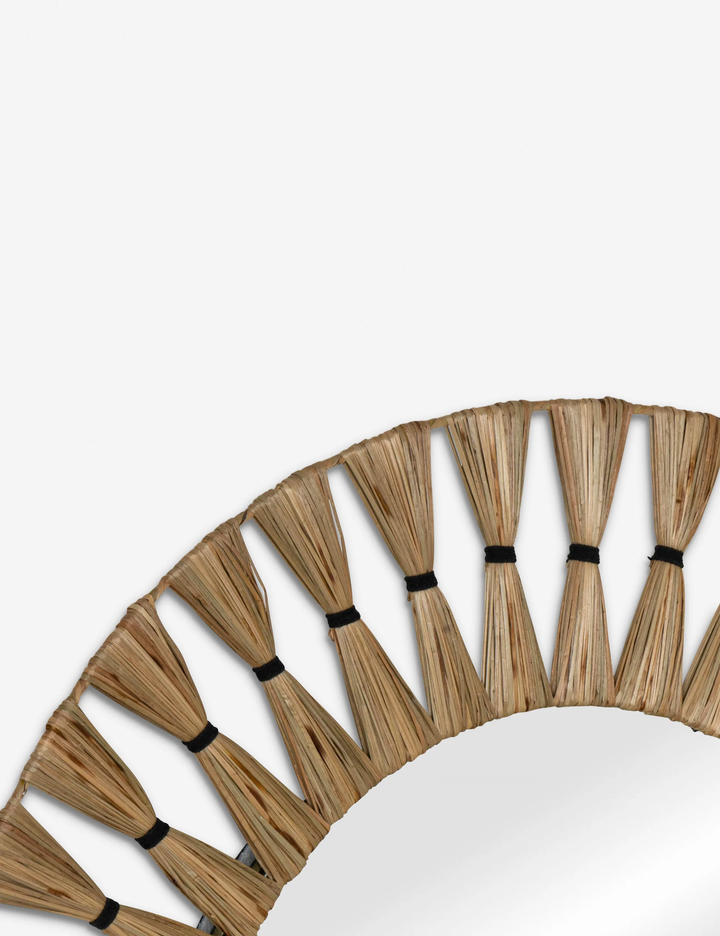 Rattan Wall Mirror for Bathroom - Adah