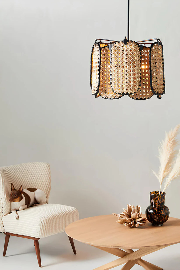 Bamboo Hanging Light for Kitchen | Rattan Pendant Lamp - Knox