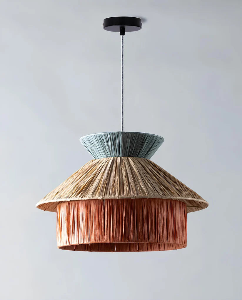 Raffia Hanging Light for Living Room- Mattox