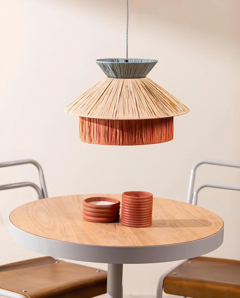 Raffia Hanging Light for Living Room- Mattox