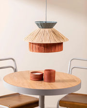Raffia Hanging Light for Living Room- Mattox