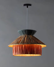 Raffia Hanging Light for Living Room- Mattox