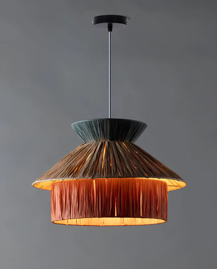 Raffia Hanging Light for Living Room- Mattox