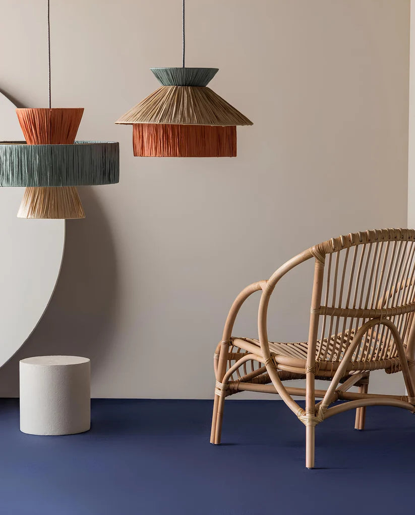 Raffia Hanging Light for Living Room- Mattox