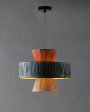 Bamboo Hanging Light for Living Room | Cane Pendant Lamp - Reid