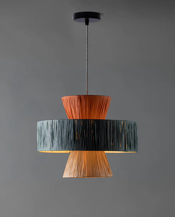 Bamboo Hanging Light for Living Room | Cane Pendant Lamp - Reid