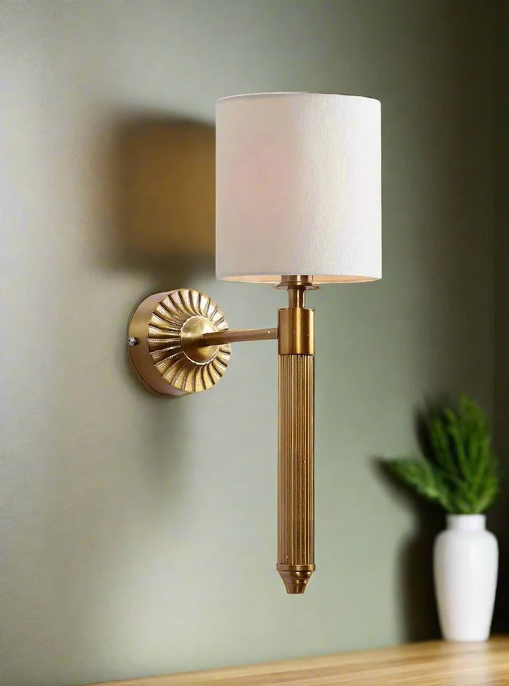Vintage Wall Sconce for Dining Room | Fabric Wall Light - Julia