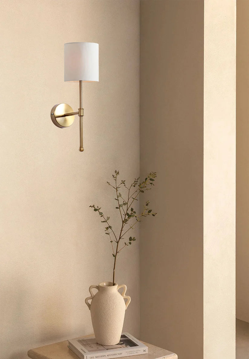 Fabric Wall Sconce for Living Room-  Soren