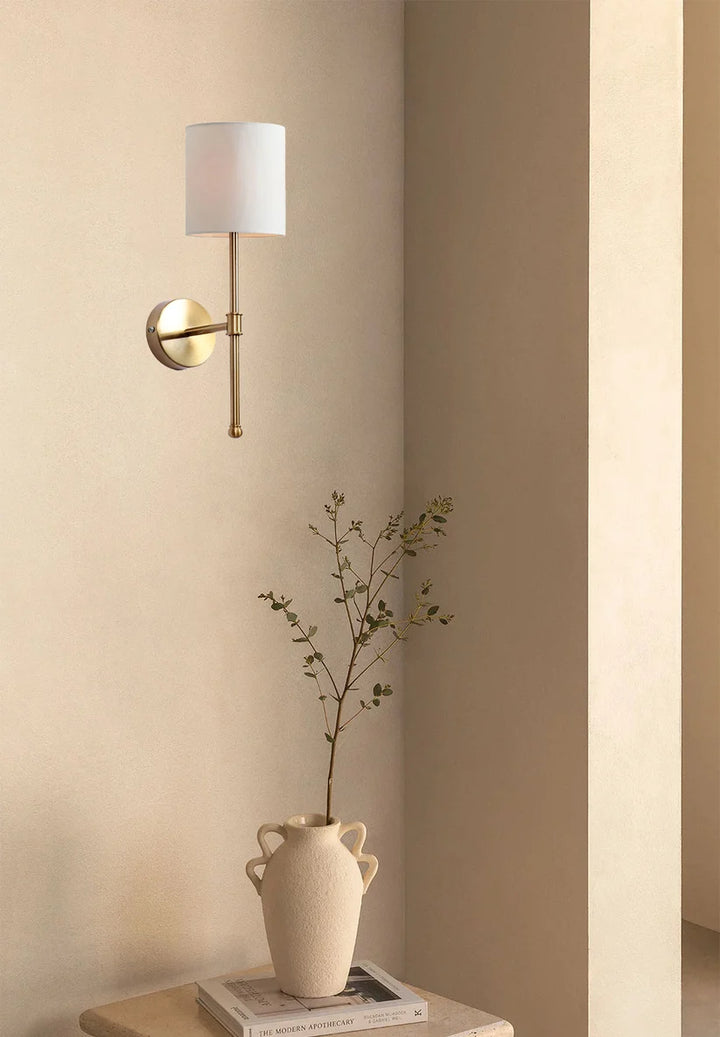 Fabric Wall Sconce for Living Room-  Soren