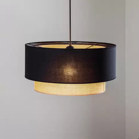 Jute Hanging Light for Bedroom | Natural Pendant Lamp - Quill