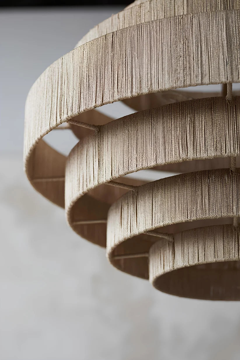 Jute Chandelier for Living Room- Lior