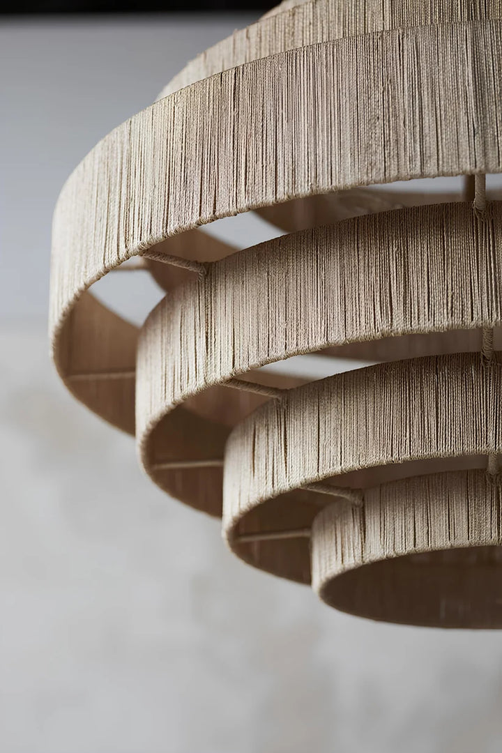 Jute Chandelier for Living Room- Lior