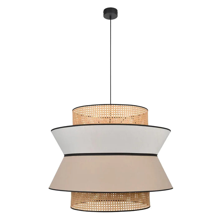 Rattan Hanging Light for Living Room | Bamboo Pendant Lamp - Raya