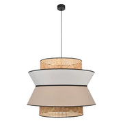 Rattan Hanging Light for Living Room | Bamboo Pendant Lamp - Raya