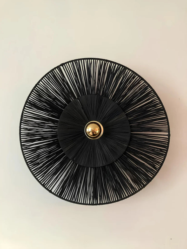 Jute Wall Light for Bedroom | Natural Wall Sconce - Harlow