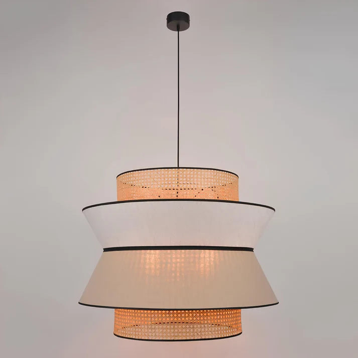 Rattan Hanging Light for Living Room | Bamboo Pendant Lamp - Raya