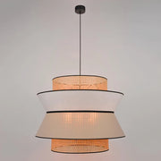 Rattan Hanging Light for Living Room | Bamboo Pendant Lamp - Raya