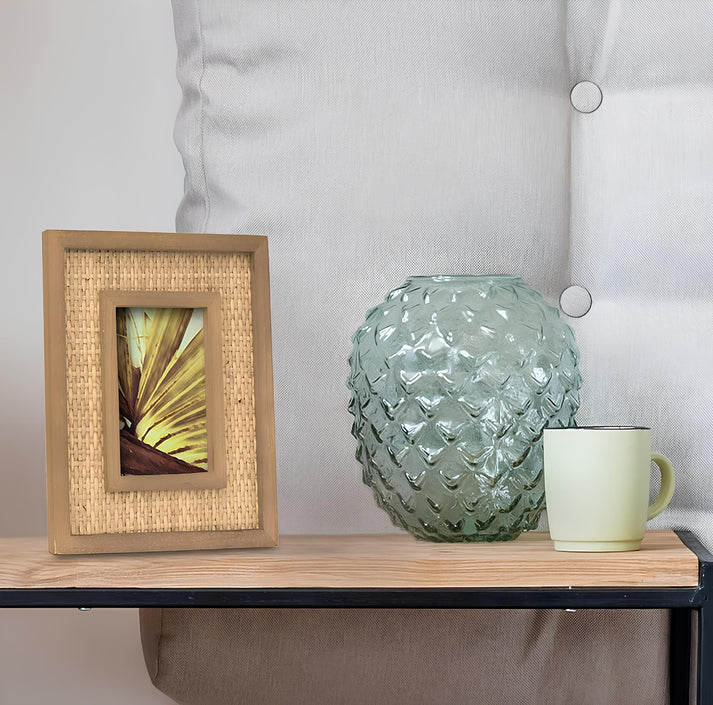 Rattan Photo Frame 4x6 Inch for Home - Thanet