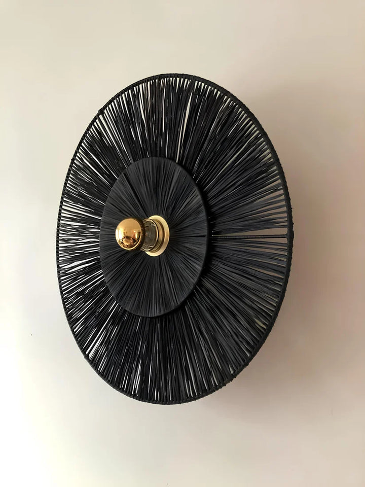 Jute Wall Light for Bedroom | Natural Wall Sconce - Harlow
