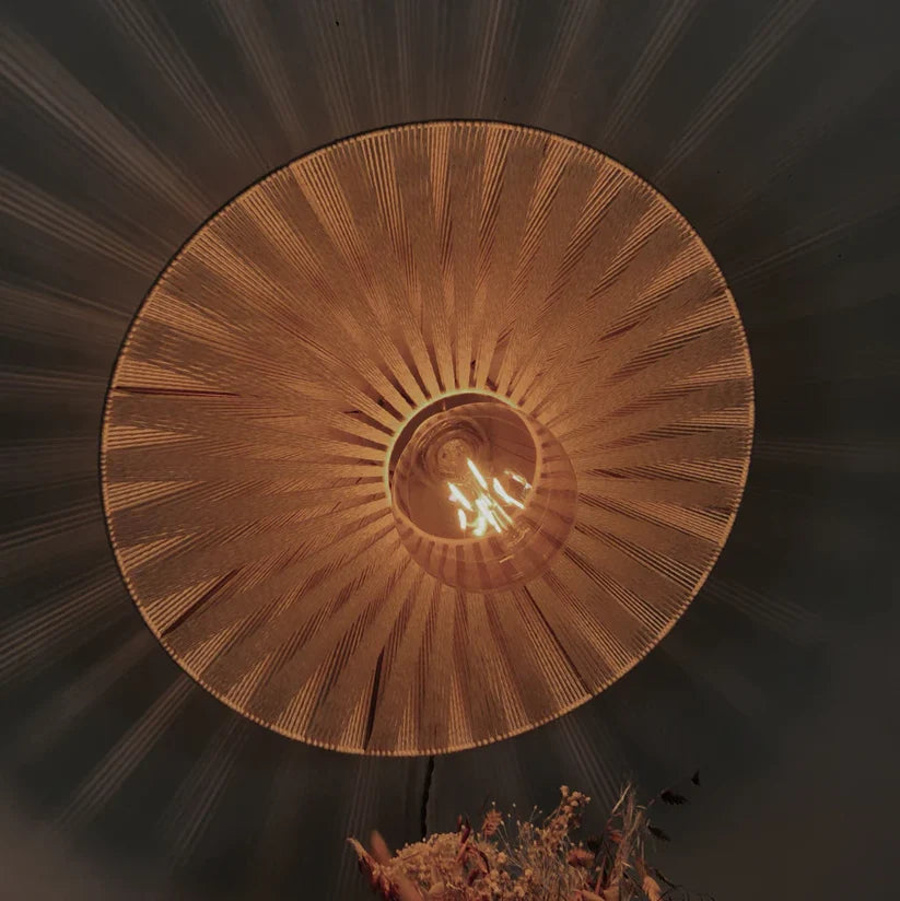 Raffia Wall Lamp for Living Room | Boho Wall Sconce - Norwood