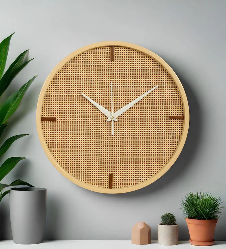 Bamboo Wall Clock for Kitchen - Soleil