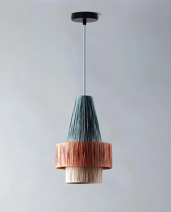 Raffia Hanging Light for Dining Room- Jaxon