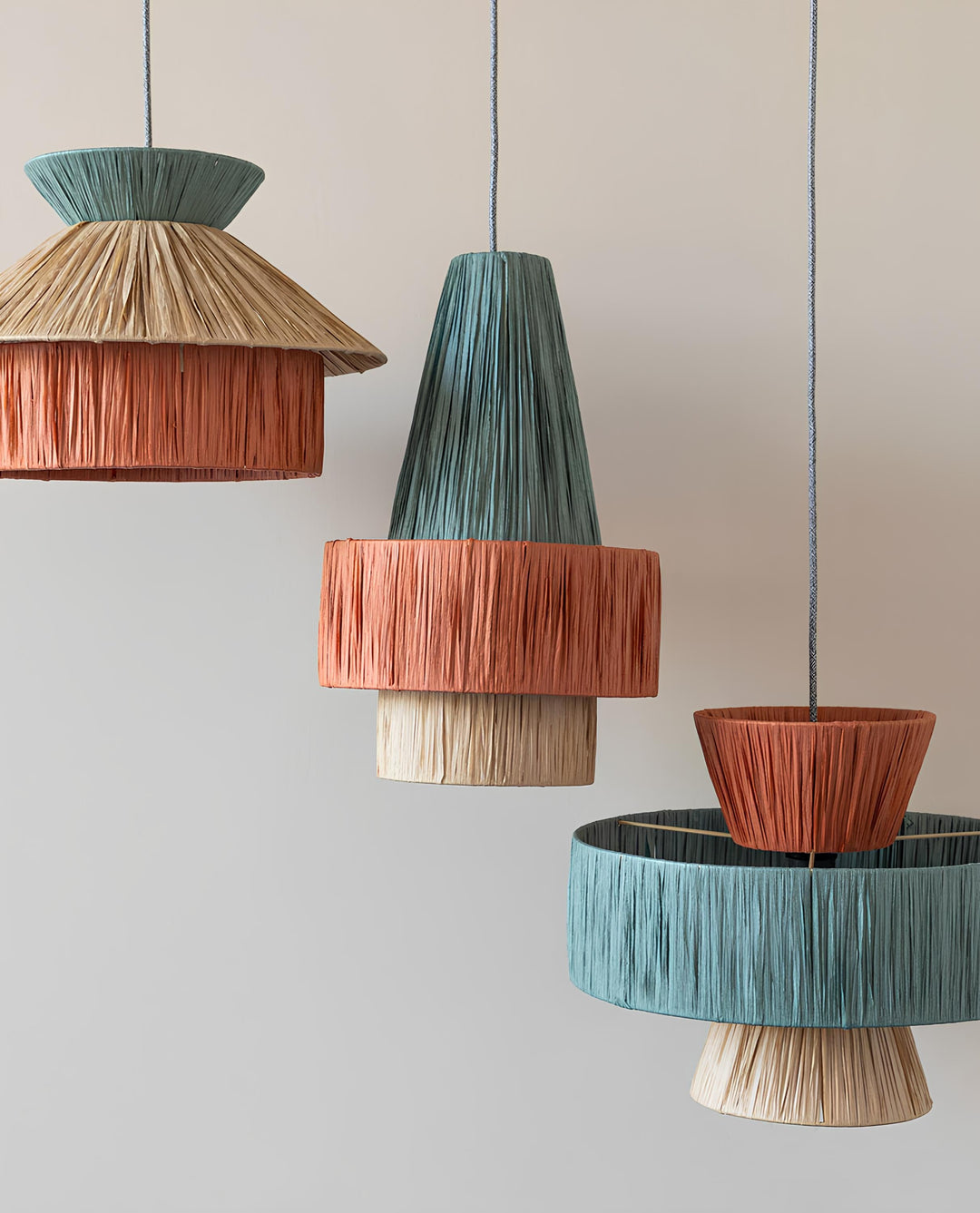 Raffia Hanging Light for Dining Room- Jaxon