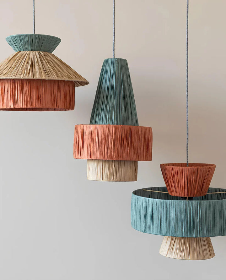 Raffia Hanging Light for Dining Room- Jaxon
