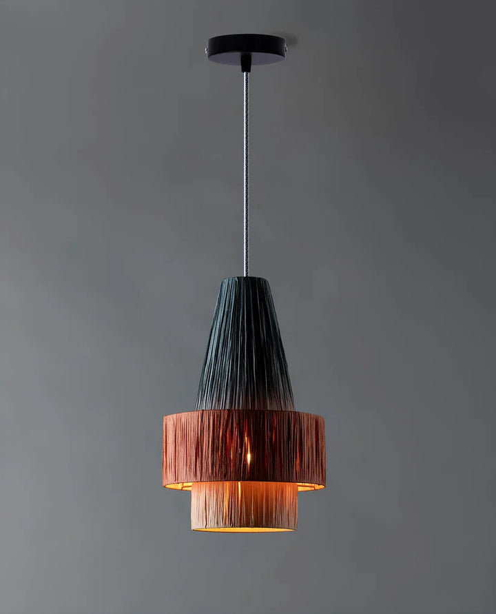 Raffia Hanging Light for Dining Room- Jaxon