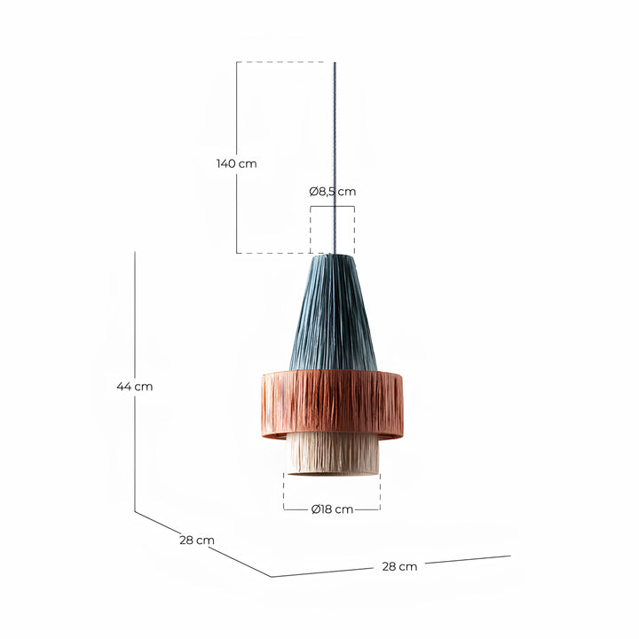 Raffia Hanging Light for Dining Room- Jaxon