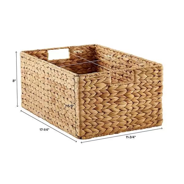 Seagrass Storage Basket 15x10x7 Inch for Home - Eamonston