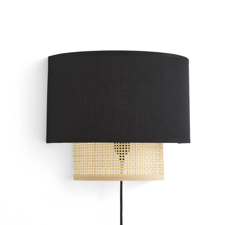 Cane Wall Lamp for Bathroom | Rattan Wall Light - Audrey