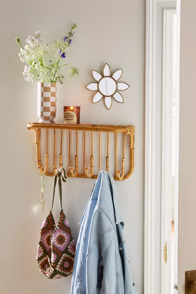 Luxury Rattan Handicrafts  Rattan Bamboo Wall Hook, Wall Hanger, Cane Wall Hooks, entryway Hangers, entryway Hooks, Clothing Hangers - Luxury Rattan Handicrafts  Home 