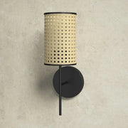 Rattan Wall Sconce for Bathroom | Wicker Wall Light - Alletta