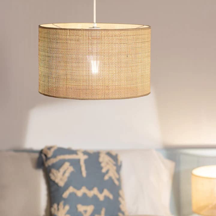 Bamboo Hanging Light for Bedroom | Rattan Pendant Lamp - Amania