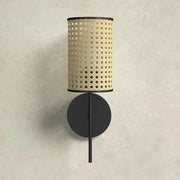 Rattan Wall Sconce for Bathroom | Wicker Wall Light - Alletta