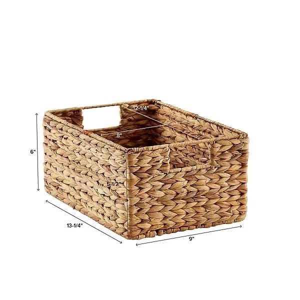 Seagrass Storage Basket 15x10x7 Inch for Home - Eamonston