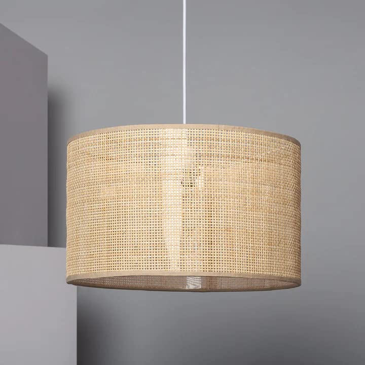 Bamboo Hanging Light for Bedroom | Rattan Pendant Lamp - Amania