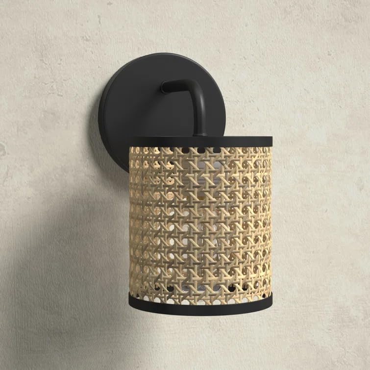 Wicker Wall Lamp for Study Room  - Alysson