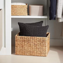 Seagrass Storage Basket 10x6x4 Inch for Kitchen - Aldwynn