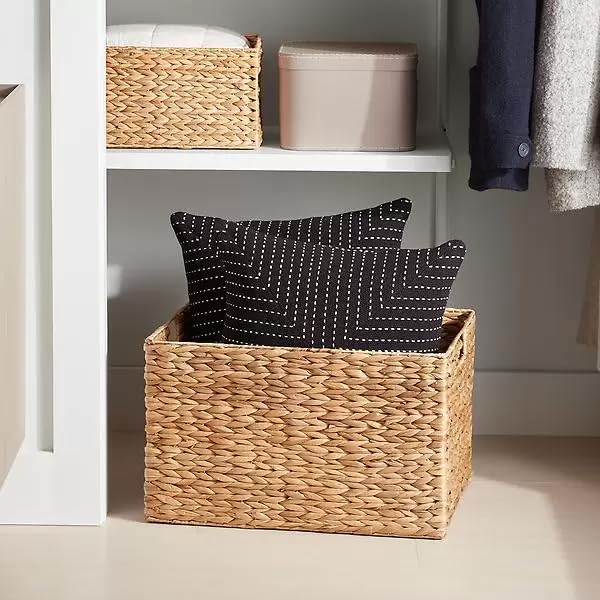Seagrass Storage Basket Set of 3 | Kauna Grass Organizer for Home - Percival