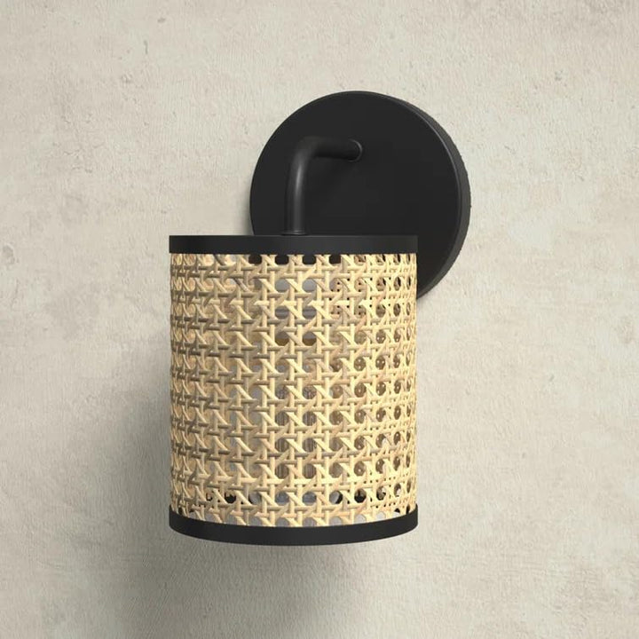 Wicker Wall Lamp for Study Room  - Alysson