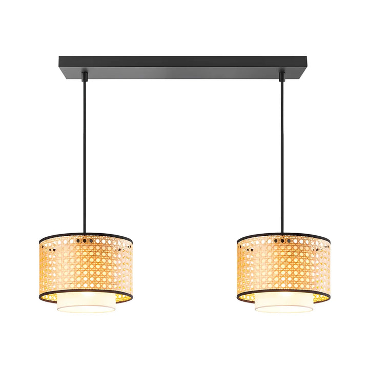 Wicker Hanging Light for Kitchen | Rattan Pendant Lamp - Ulyssen